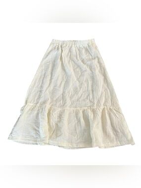 Art Class NWT Butter Yellow Gauze Tiered Skirt Girls Size M 8